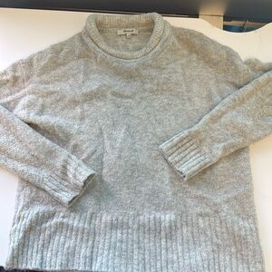 Light Grey Madewell pullover sweater women’s S
